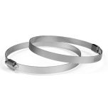 Stainless Steel Duct Clamps, 6-Inch, Two Pack